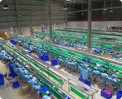 Product assembly line at CWD manufacturing unit