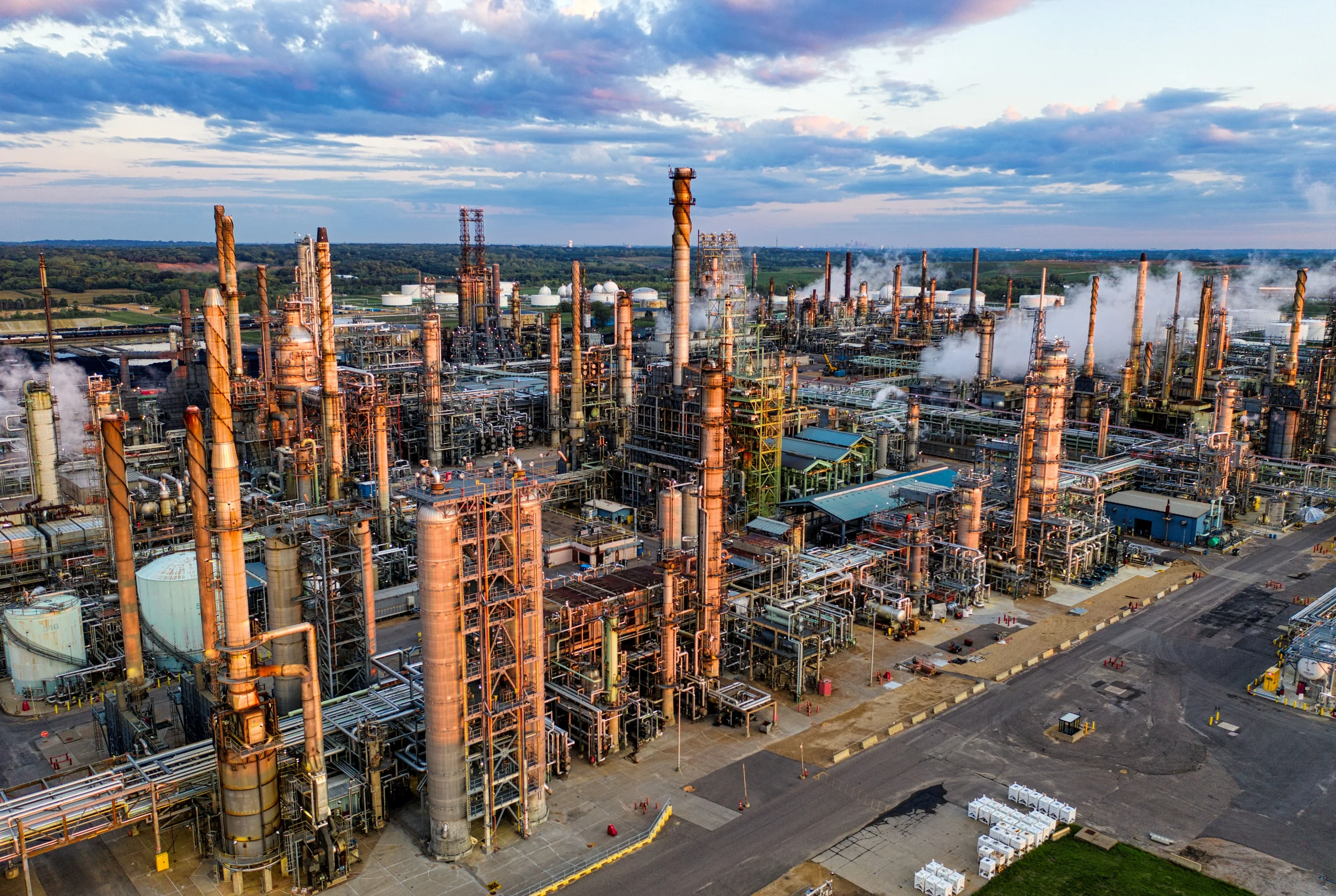 Industrial Refinery Backdrop